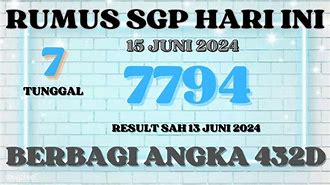 Rumus Sgp Hari Ini 2024 Terbaru Hari Ini